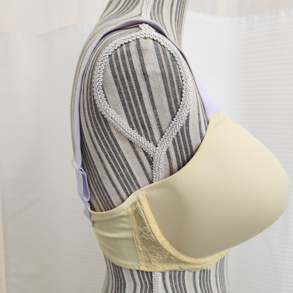 Freya Yellow Lavender Contrast Lace T-Shirt Bra - Picture 2 of 6